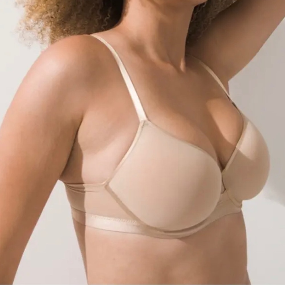 Soma Women’s Lightest Lift Smooth Perfect Coverage Bra Size 42C Beige tan